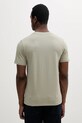 Odzież Lindbergh t-shirt bawełniany 30.400235.FADED.KHAKI zielony