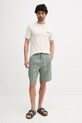 Lindbergh t-shirt bawełniany 30.400235.FADED.STONE beżowy SS25