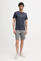 Lindbergh t-shirt 30.400245.DEEP.NAVY.MEL granatowy SS25
