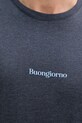 Lindbergh t-shirt 30.400245.DEEP.NAVY.MEL granatowy