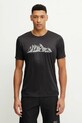 Jack Wolfskin t-shirt sportowy Peak Graphic czarny A63269