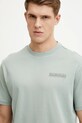 Napapijri t-shirt bawełniany S-Vanni zielony NP0A4IEDG1X1