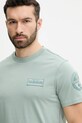 Napapijri t-shirt bawełniany S-Amundsen zielony NP0A4IN8G1X1