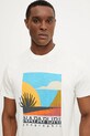 Îmbrăcăminte Napapijri tricou din bumbac S-Arbia NP0A4IE3N1A1 alb