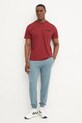 Napapijri tricou din bumbac S-Vignoni NP0A4ILXR1E1 burgundia SS25