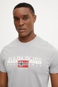 Îmbrăcăminte Napapijri tricou din bumbac S-Aylmer NP0A4HTOH621 gri