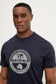 Îmbrăcăminte Napapijri tricou din bumbac S-Bollo NP0A4I3C1761 bleumarin