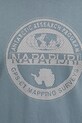 Napapijri t-shirt bawełniany S-Bollo NP0A4I3CG1Y1 szary