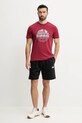 Napapijri tricou din bumbac S-Turin 1 NP0A4HQGR1E1 burgundia SS25
