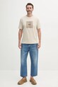 BOSS Green tricou din bumbac 50538096 bej SS25