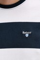 Βαμβακερό μπλουζάκι Barbour Whalton Stripe T-Shirt MTS1255 σκούρο μπλε