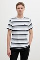 Pamučna majica Barbour Houstead Stripe Tailored Fit T-Shirt regular bijela MTS1392