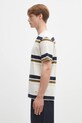 Barbour t-shirt bawełniany Golborne Stripe Relaxed Fit T-Shirt MTS1409 beżowy SS25