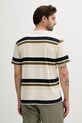 Îmbrăcăminte Barbour tricou din bumbac Golborne Stripe Relaxed Fit T-Shirt MTS1409 bej