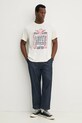 Levi's tricou din bumbac SS RELAXED FIT TEE 16143.1924 bej SS25