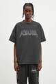 KSUBI t-shirt bawełniany Electric Ekcess nadruk szary MPS25TE009
