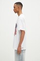 Памучна тениска KSUBI Fuego Biggie MPS25TE044 бял SS25