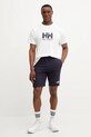 Helly Hansen tricou din bumbac HH LOGO 54596 alb SS25