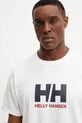 Helly Hansen tricou din bumbac HH LOGO alb 54596