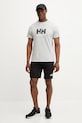 Хлопковая футболка Helly Hansen HH LOGO 54596 серый AW25