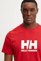 Бавовняна футболка Helly Hansen HH LOGO червоний 54596