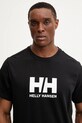 Helly Hansen tricou din bumbac HH LOGO negru 54596