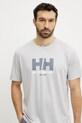 Helly Hansen maglietta sportiva Tech Graphic grigio 49574