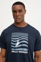 Îmbrăcăminte Helly Hansen tricou din bumbac SHORELINE 54601 bleumarin