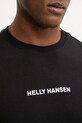 Бавовняна футболка Helly Hansen CORE чорний 54598