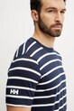 Βαμβακερό μπλουζάκι Helly Hansen NEWPORT σκούρο μπλε 34494