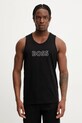 BOSS tricou de plajă din bumbac negru 50491711
