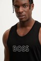 Бавовняна пляжна футболка BOSS чорний 50491711