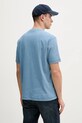 Îmbrăcăminte BOSS Orange tricou din amestec de in 50536729 albastru