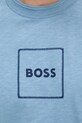 BOSS Orange tricou din amestec de in 50536729 albastru
