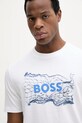BOSS Orange tricou din bumbac alb 50539186