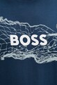Хлопковая футболка BOSS Orange тёмно-синий 50539186