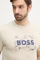 BOSS Orange t-shirt bawełniany beżowy 50539186