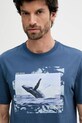 BOSS Orange tricou din bumbac bleumarin 50539187