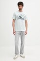 BOSS Orange t-shirt bawełniany 50539187 turkusowy SS25