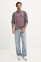 Tričko s dlouhým rukávem Desigual BRUNSWICK 25SMTF03 námořnická modř SS25