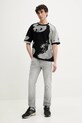 Памучен пуловер Desigual PALERMO 25SMTF06 черен SS25