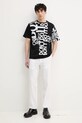 Desigual t-shirt in cotone MAN MILAN 25SMTK20 nero SS25