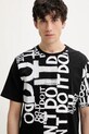 Desigual t-shirt in cotone MAN MILAN nero 25SMTK20