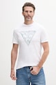 Guess tricou din bumbac imprimeu alb M5GI06.I3Z14