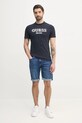 Guess t-shirt bawełniany M5GI07.I3Z14 granatowy SS25