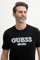 Guess t-shirt bawełniany czarny M5GI07.I3Z14