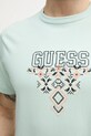 Guess t-shirt bawełniany zielony M5GI11.K8FQ4