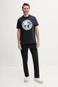 Памучна тениска Guess M5GI15.K8FQ4 тъмносин SS25