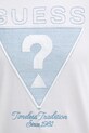 Βαμβακερό μπλουζάκι Guess M5GI29.KBW41 λευκό