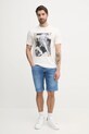 Guess t-shirt bawełniany M5GI33.KBW41 beżowy SS25